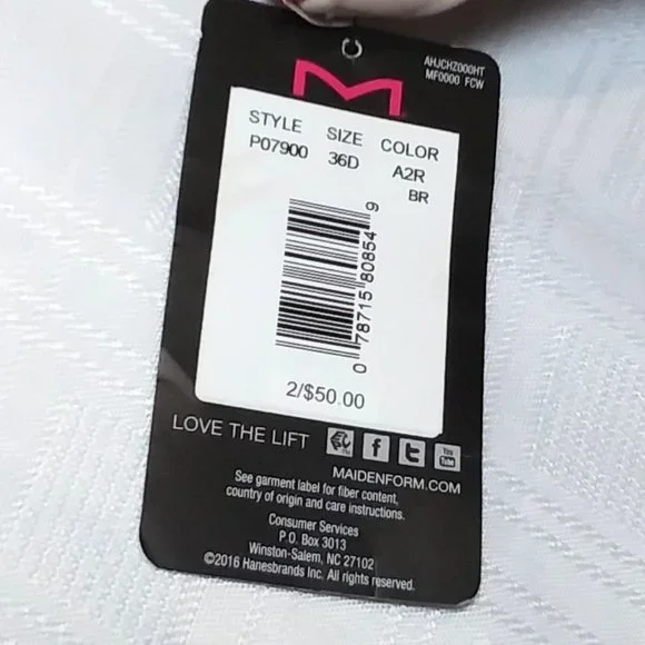 Maidenform Bras Women T-Shirt Demi Coverage Underwire Nude 36D Cup Comfort Bra - Picture 7 of 11